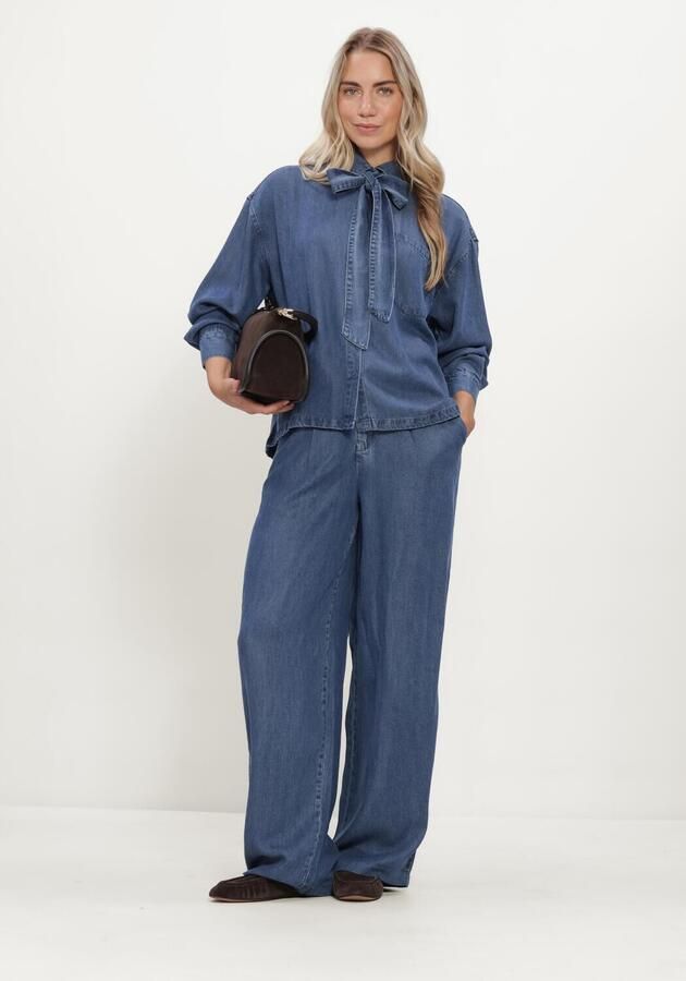 SIMPLE Dames Broeken Wv-hvy-tencel-26-3 Blauw - Foto 4