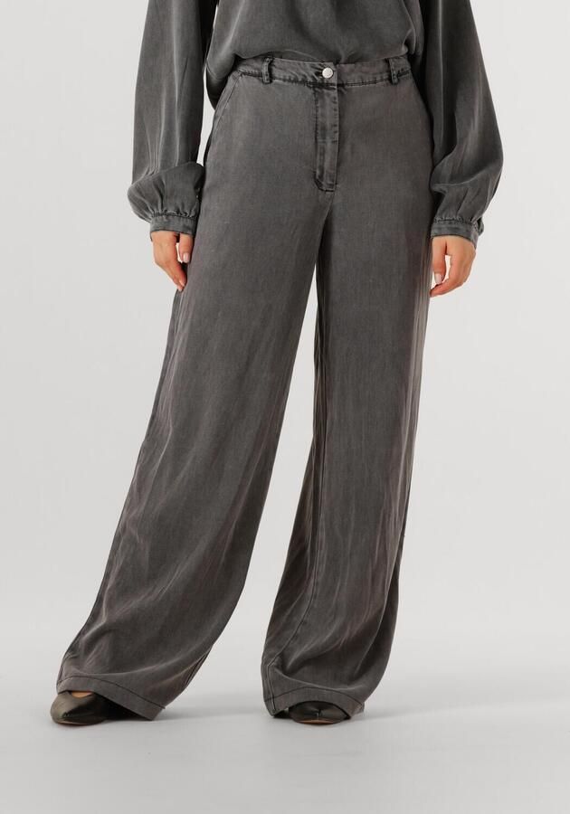 SIMPLE Dames Broeken Wv-tencel-twill-25-3 Donkergrijs - Foto 4