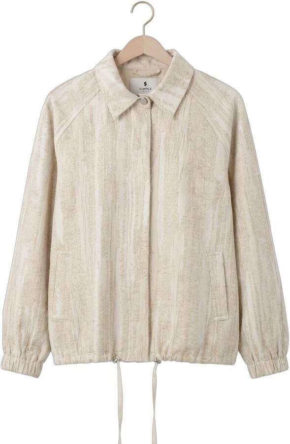SIMPLE Dames Jassen Top Ls Ecru - Foto 4