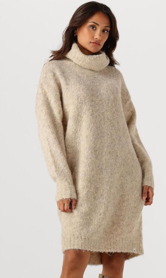 SIMPLE Dames Jurken Knit-boucle-25-3 Beige