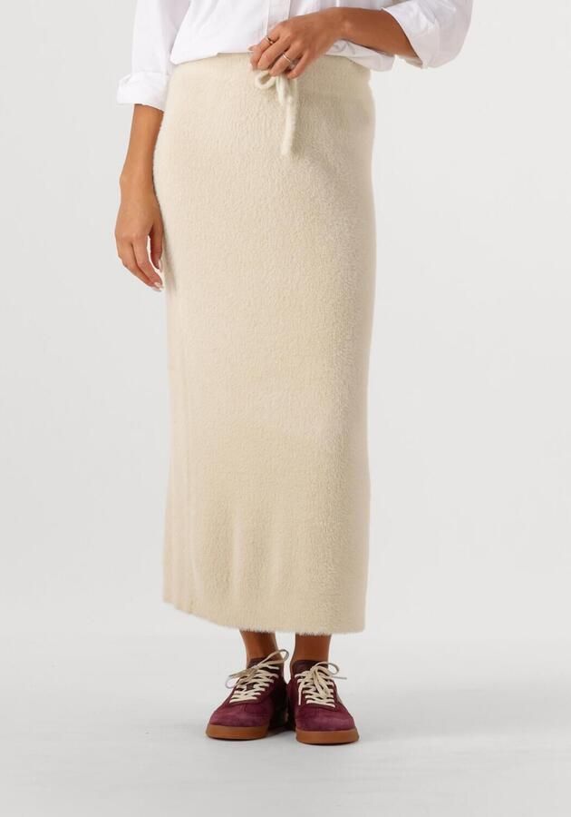 SIMPLE Dames Rokken Knit-feather-met-25-3 Ecru - Foto 4