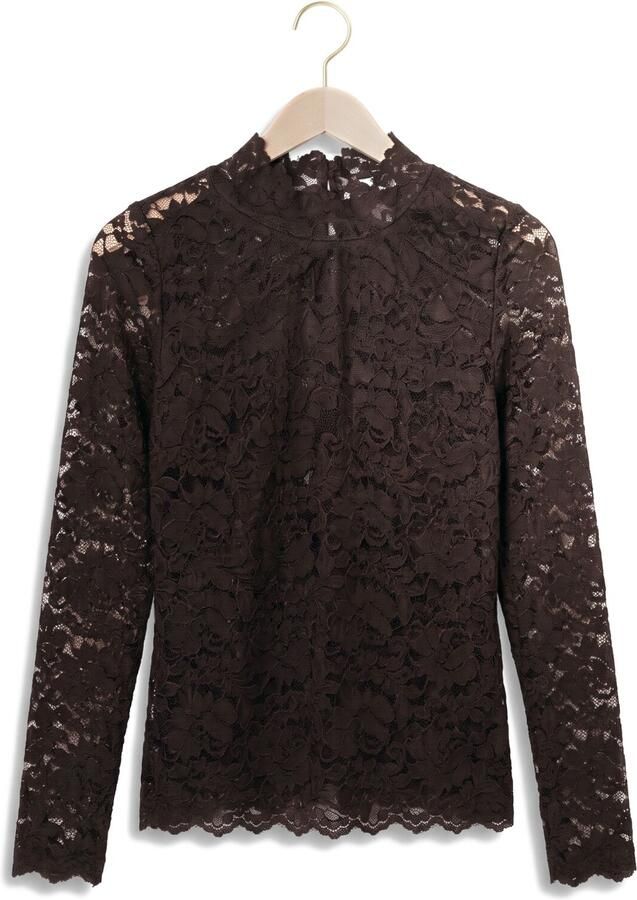 SIMPLE Dames Tops & T-shirts Jer-pa-lace-26-3 Bruin - Foto 2