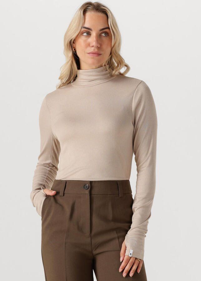 SIMPLE Dames Tops & T-shirts Jer-silver-vis-25-3 Beige
