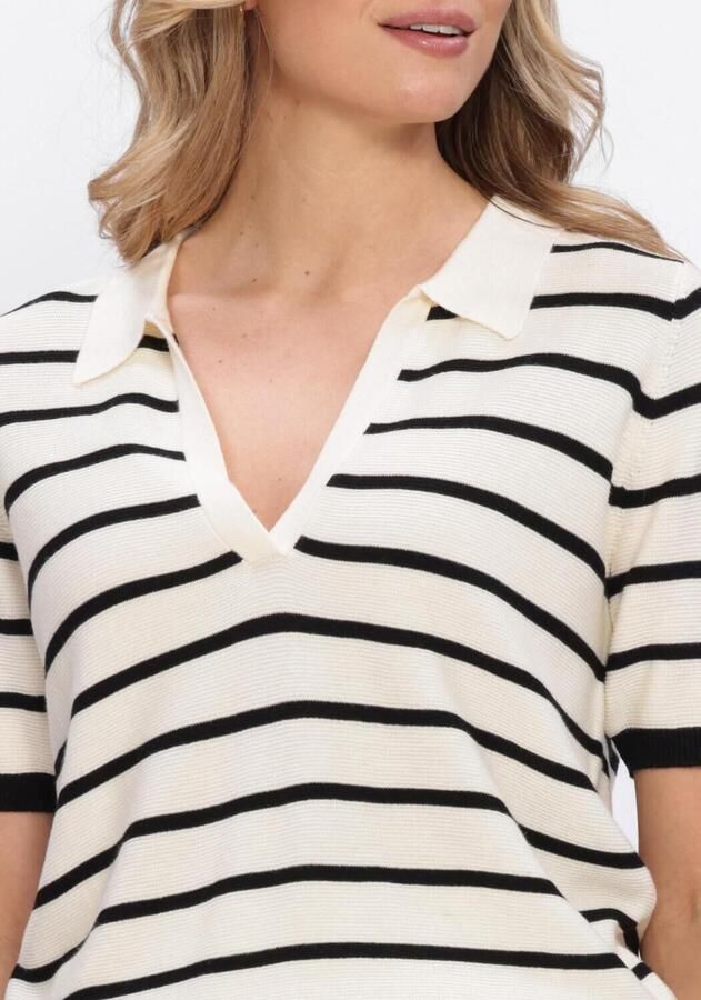 SIMPLE Dames Tops & T-shirts Short Sleeve Creme - Foto 3