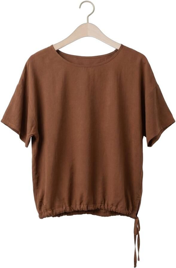 SIMPLE Dames Tops & T-shirts Short Sleeve Top Bruin - Foto 4