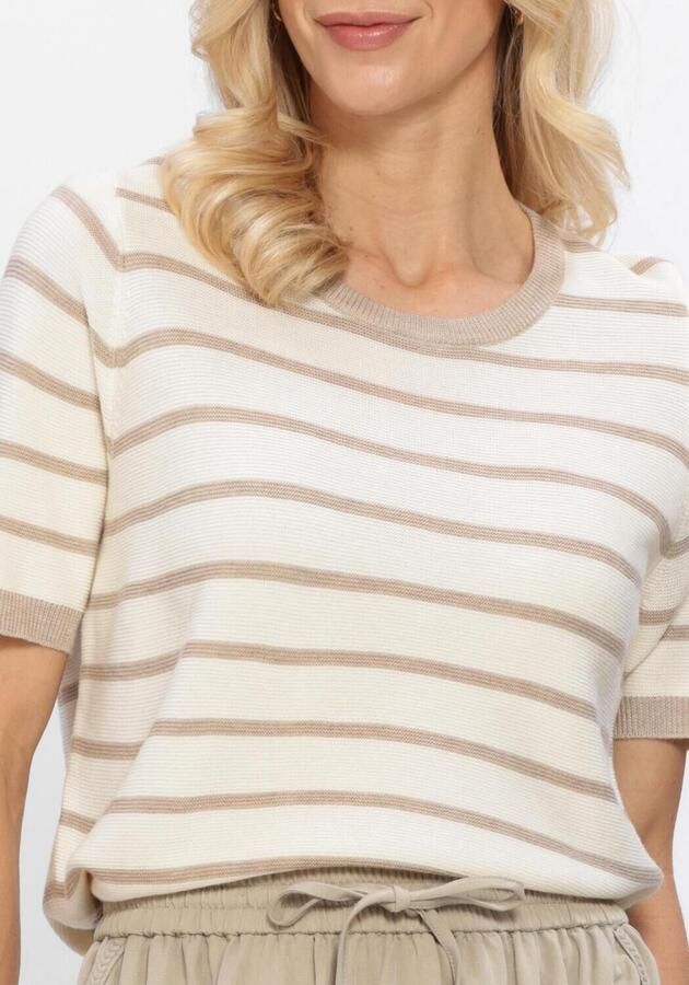 SIMPLE Dames Tops & T-shirts Short Sleeve Top Creme - Foto 3