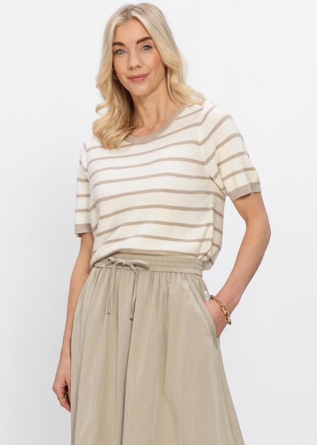SIMPLE Dames Tops & T-shirts Short Sleeve Top Creme