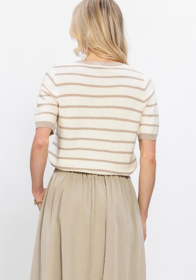 SIMPLE Dames Tops & T-shirts Short Sleeve Top Creme - Foto 2