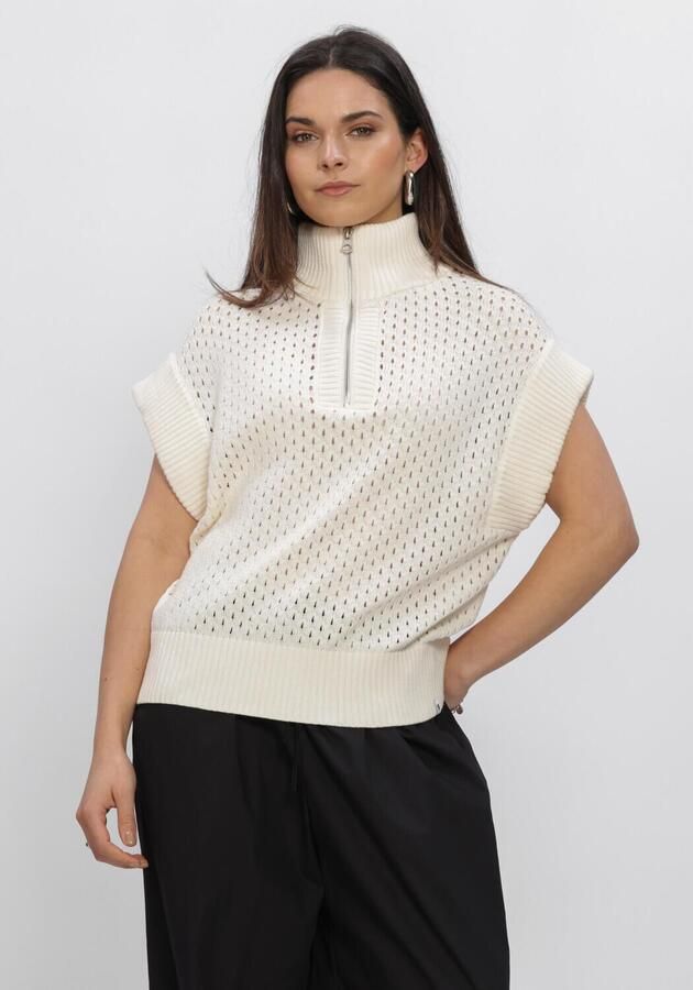 SIMPLE Dames Tops & T-shirts Short Sleeve Top Creme