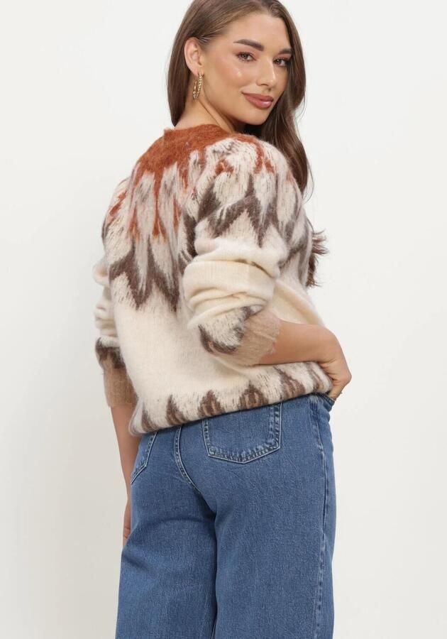 SIMPLE Dames Truien & Vesten Knit-ac-wo-combo-26-3 Ecru - Foto 3