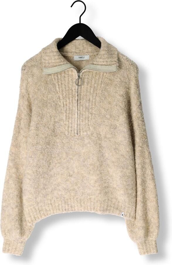 SIMPLE Dames Truien & Vesten Knit-boucle-25-3 Beige - Foto 3