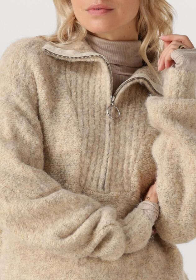 SIMPLE Dames Truien & Vesten Knit-boucle-25-3 Beige - Foto 2