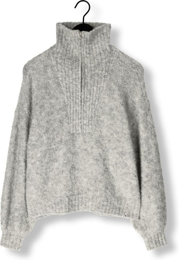 SIMPLE Dames Truien & Vesten Knit-boucle-25-3 Lichtgrijs - Foto 3