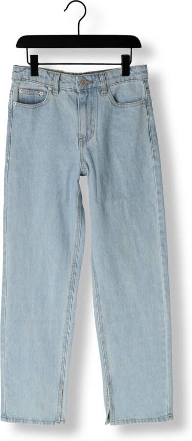 Sofie Schnoor wide leg jeans light blue denim Blauw Effen 128