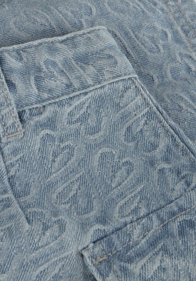 Sofie Schnoor spijkerrok met hartjes light blue denim Blauw Hartjes 128 - Foto 2