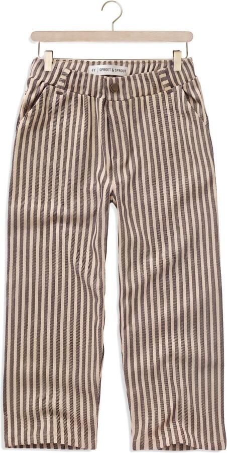 SPROET & SPROUT Jongens Broeken Chino Pants Jersey Stripe Beige