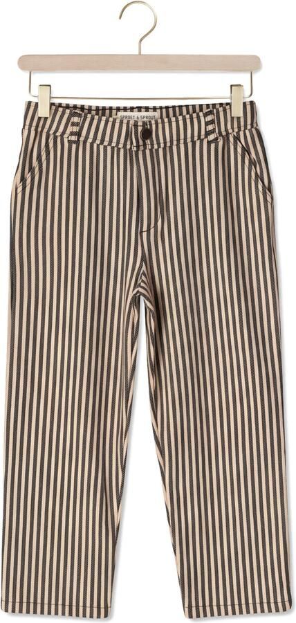 SPROET & SPROUT Jongens Broeken Chino Pants Jersey Stripe Beige