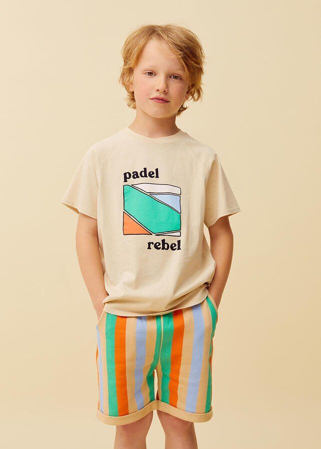 SPROET & SPROUT Jongens Broeken Sweat Shorts Stripes Multi - Foto 2