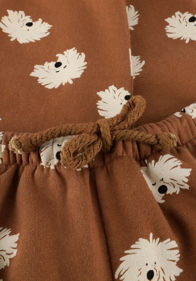 Sproet & Sprout Jongens Broeken Sweatpants Moustache Dog Print Bruin - Foto 3