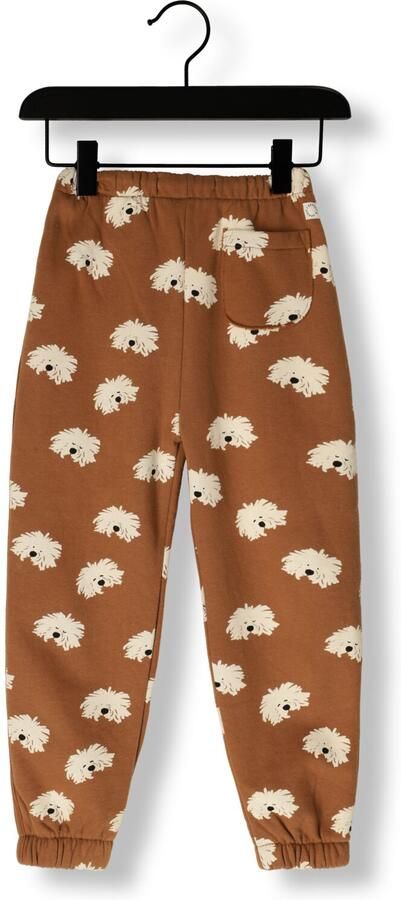 Sproet & Sprout Jongens Broeken Sweatpants Moustache Dog Print Bruin - Foto 2