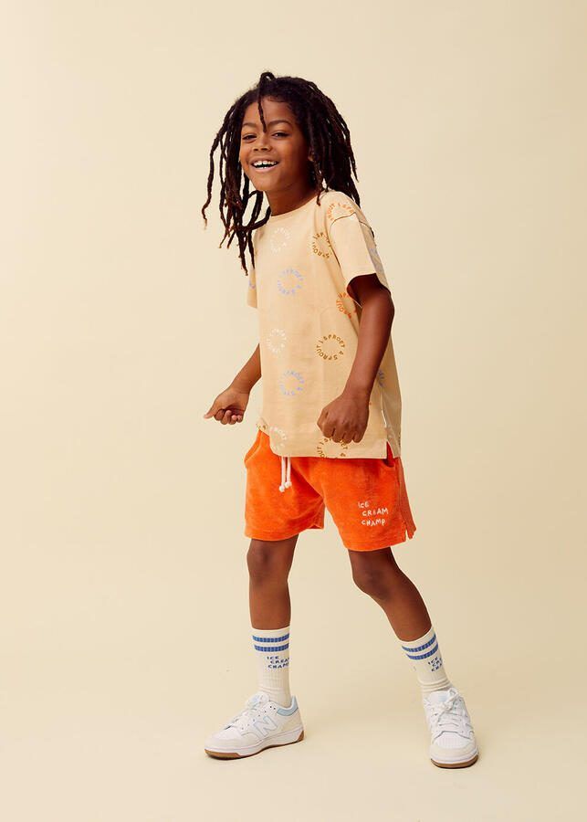 SPROET & SPROUT Jongens Broeken Terry Shorts Oranje - Foto 3