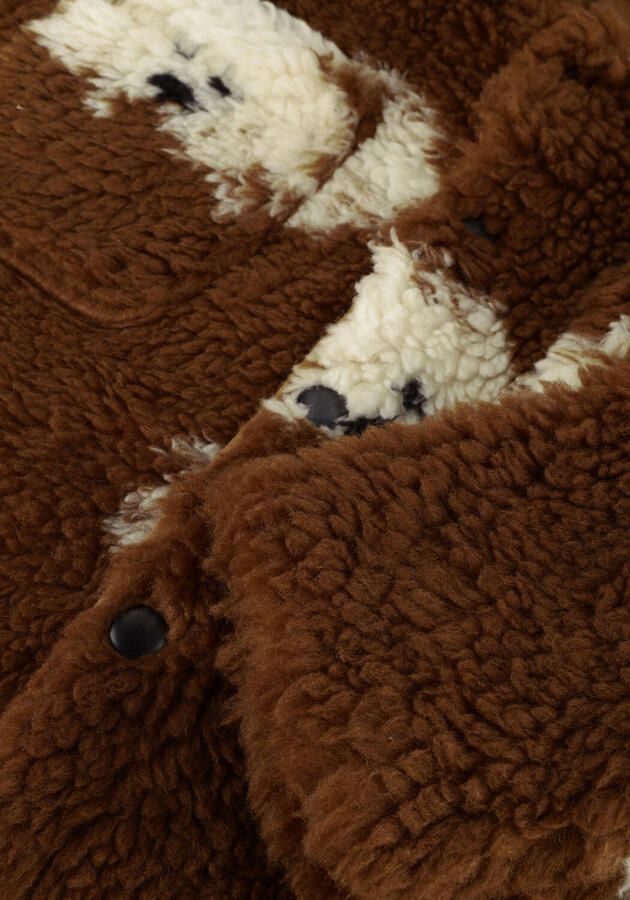 Sproet & Sprout Jongens Jassen Teddy Jacket Dog Print Bruin - Foto 2