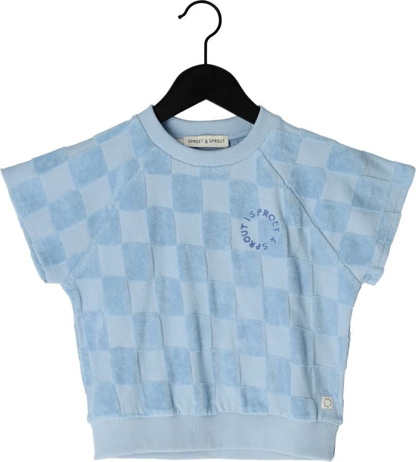 SPROET & SPROUT Jongens Polo's & T-shirts Raglan Sweatshirt Terry Lichtblauw