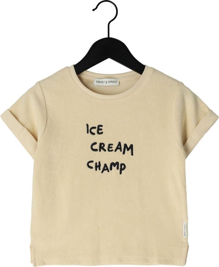 SPROET & SPROUT Jongens Polo's & T-shirts Terry T-shirt Beige
