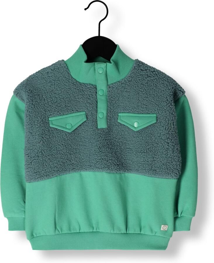 Sproet & Sprout Jongens Truien & Vesten Anorak Sweatshirt Colourblock Groen - Foto 3