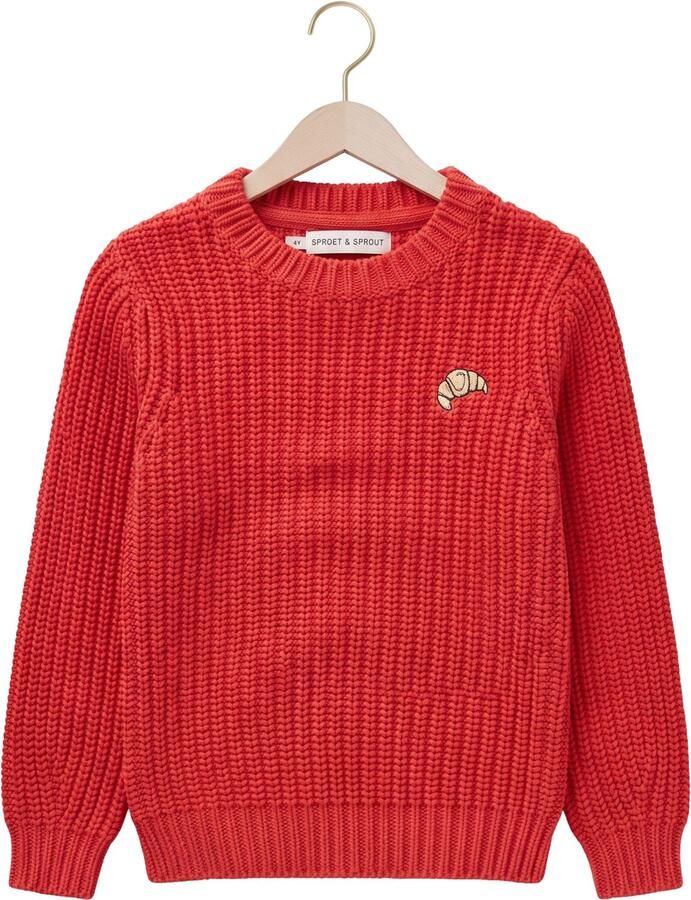 SPROET & SPROUT Jongens Truien & Vesten Sweater Cable Knit Rood