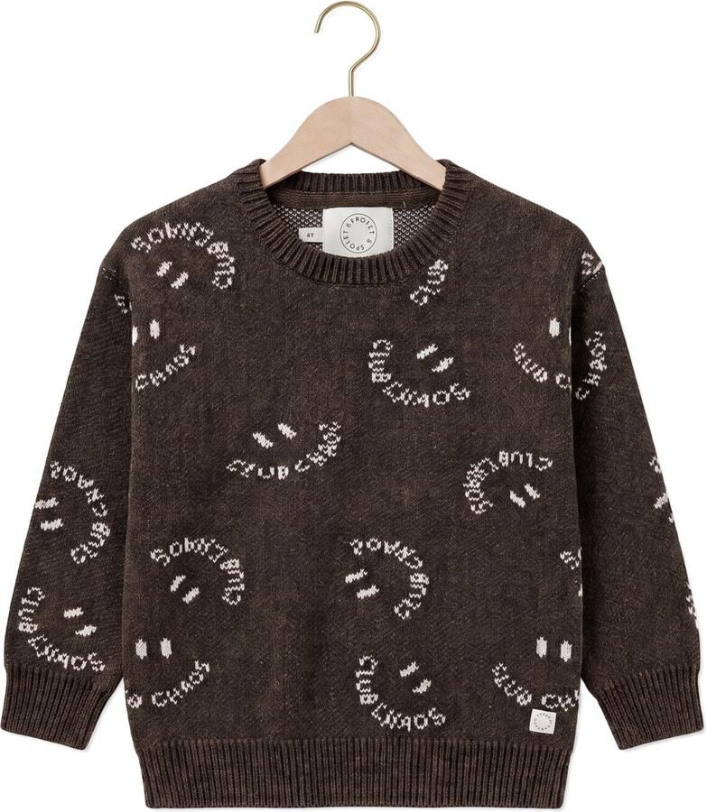 SPROET & SPROUT Jongens Truien & Vesten Sweater Washed Black Bruin