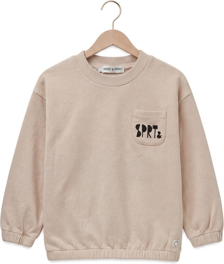SPROET & SPROUT Jongens Truien & Vesten Sweatshirt Club Chaos Shell Beige