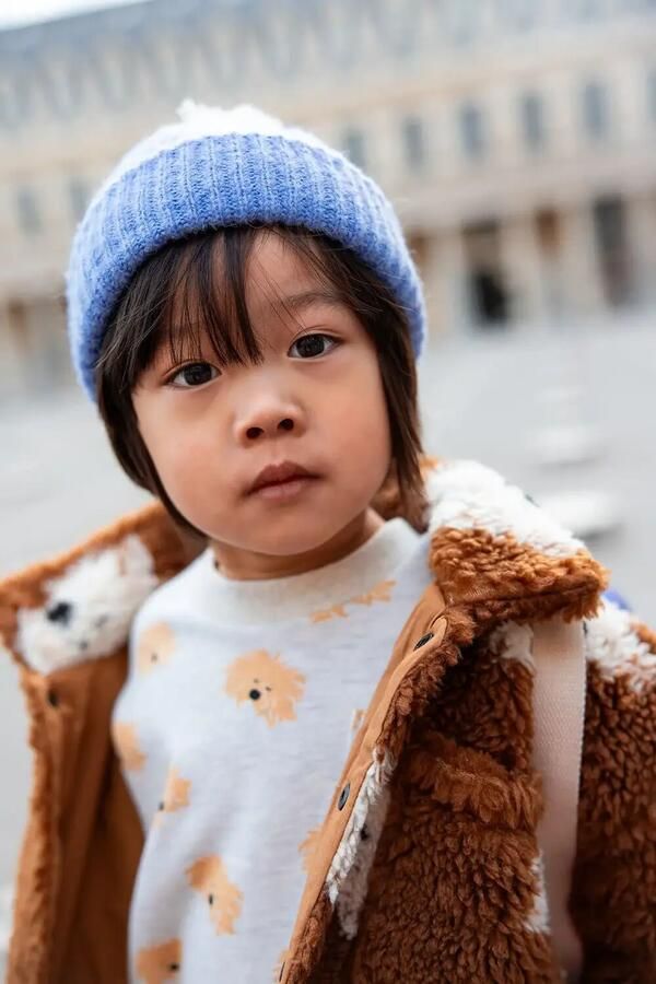 Sproet & Sprout Jongens Truien & Vesten Sweatshirt Moustache Dog Print Wit - Foto 2