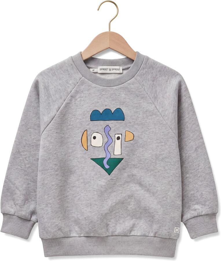 SPROET & SPROUT Jongens Truien & Vesten Sweatshirt Raglan Self Potrait Grijs