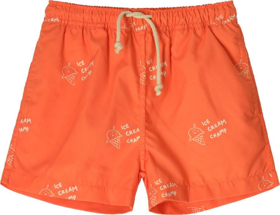 SPROET & SPROUT Jongens Zwemkleding Swim Shorts Ice Cream Prin Oranje