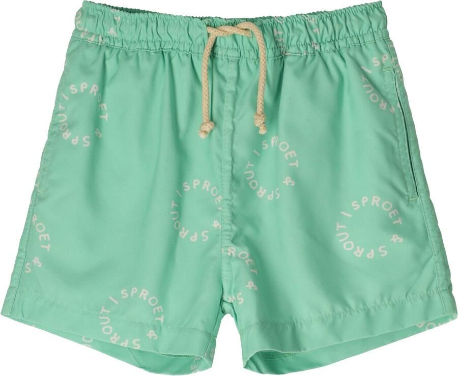 SPROET & SPROUT Jongens Zwemkleding Swim Shorts Sproet Print Mint