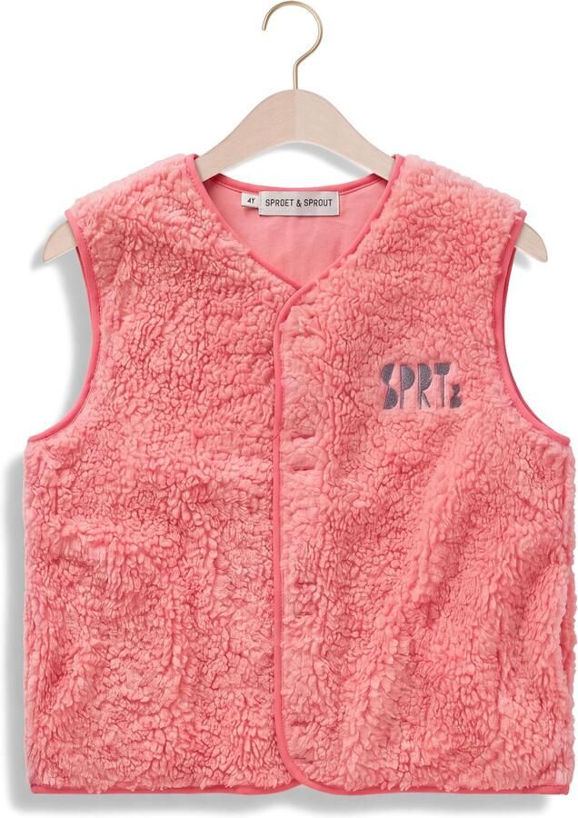 SPROET & SPROUT Meisjes Blazers Loose Teddy Gilet Roze