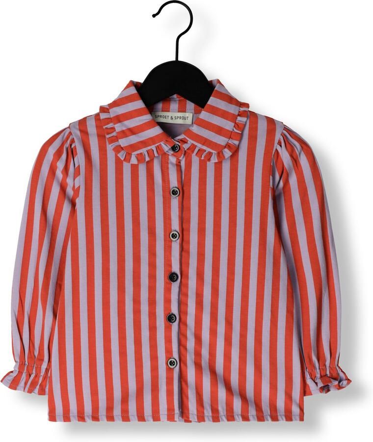 Sproet & Sprout Meisjes Blouses Stripe Blouse Paars - Foto 3