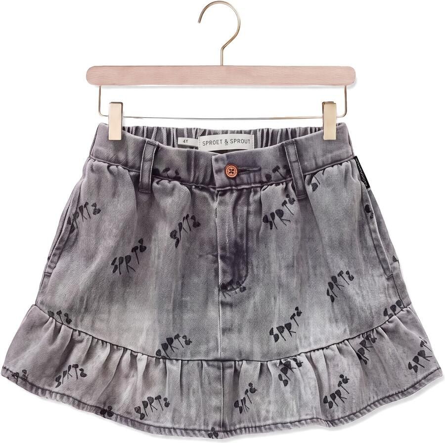SPROET & SPROUT Meisjes Rokken Denim Skirt Grijs