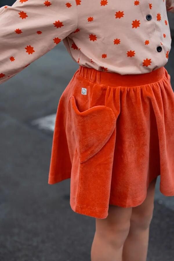 Sproet & Sprout Meisjes Rokken Skirt Heart Pockets Koraal - Foto 2