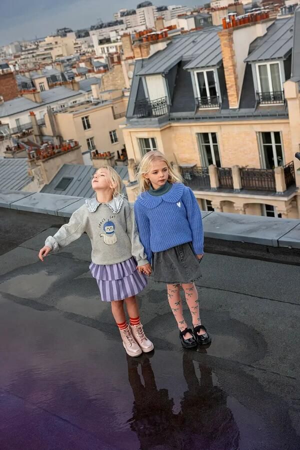 Sproet & Sprout Meisjes Rokken Skirt Layers Stripes Paars - Foto 2