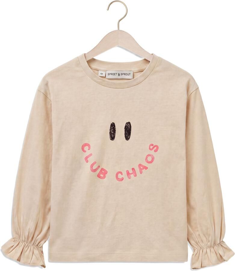 SPROET & SPROUT Meisjes Tops & T-shirts Girls Ls Club Chaos Beige