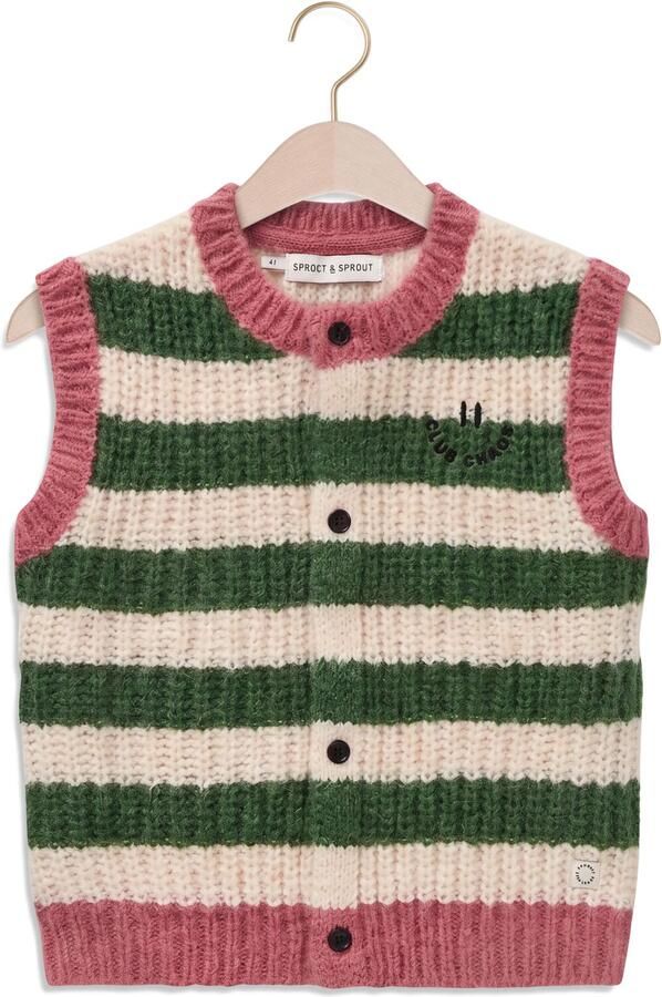 SPROET & SPROUT Meisjes Truien & Vesten Knitted Vest Stripes Multi