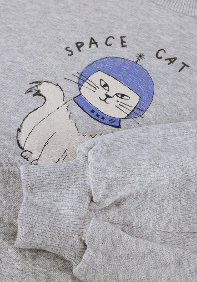 Sproet & Sprout Meisjes Truien & Vesten Sweatshirt Space Cat Grijs