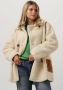 Stand Studio Lange Faux Shearling Jas Wit Bruin White Dames - Thumbnail 1