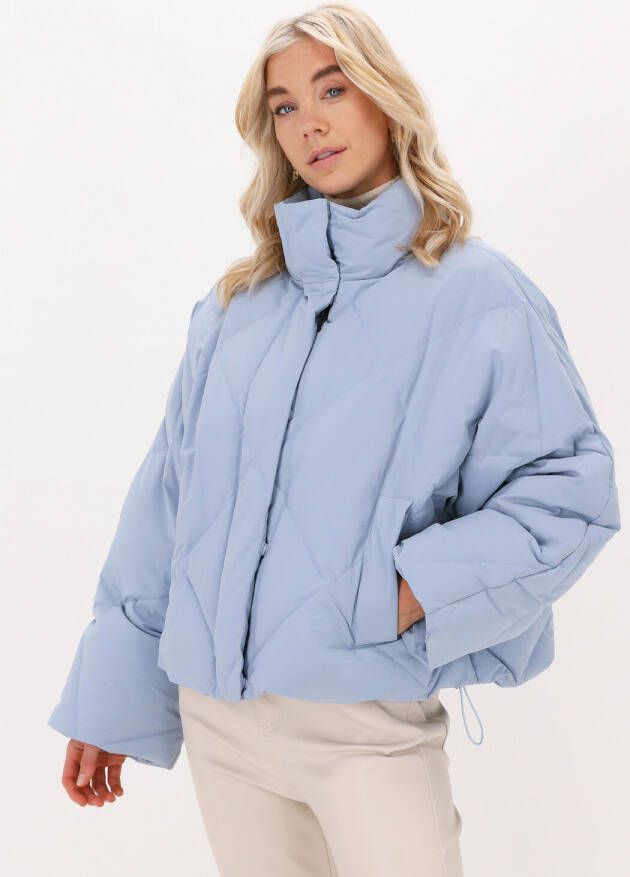 Lichtblauwe Stand Studio Gewatteerde Jas Aina Jacket