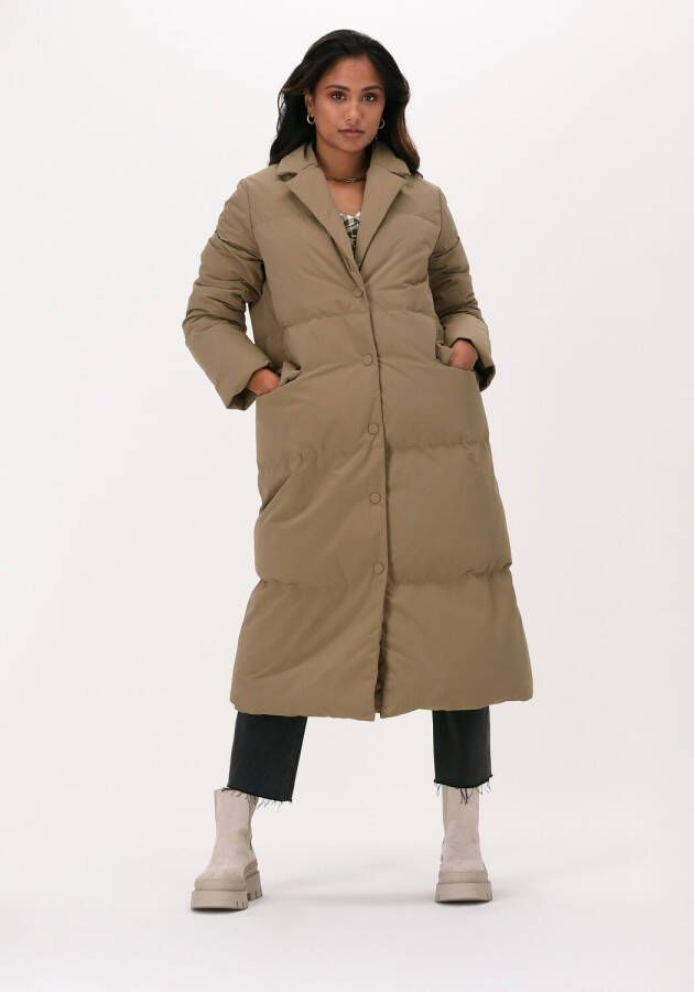 Stand Studio Olijf Gewatteerde Jas Gryer Coat