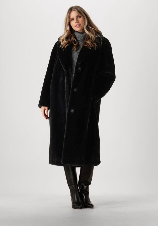 Stand Studio Maria Soft Coat Winter Stijlvol Black Dames - Foto 4