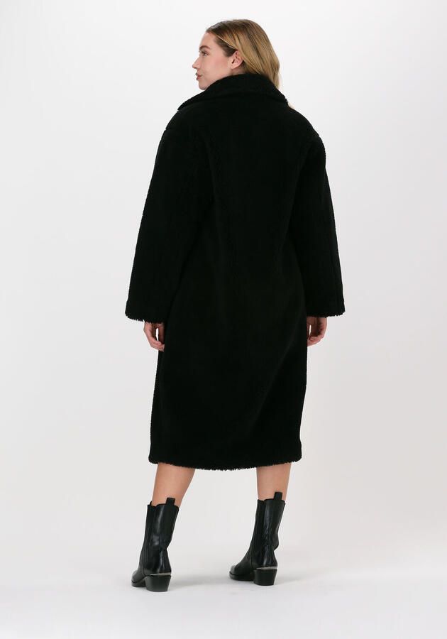 STAND STUDIO Dames Jassen Maria Coat Teddy Zwart