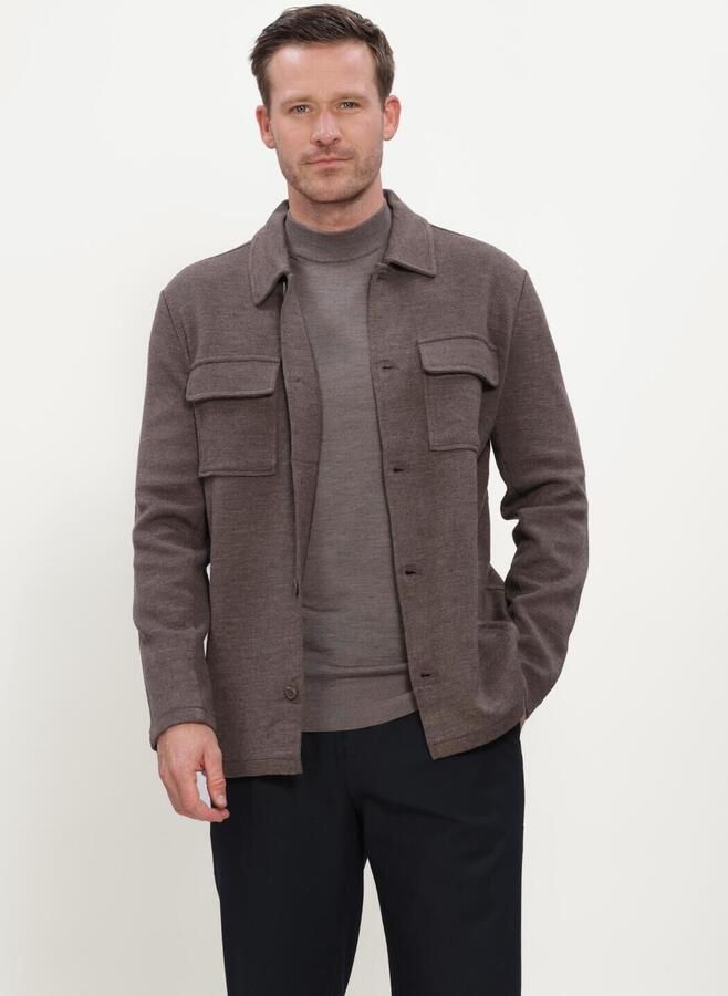 STEFANO LAURAN Heren Overshirts Overshirt Bruin